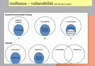 resilienza ~ vulnerabilità (da Susan Cutter)
 