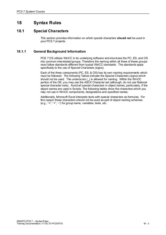 18 syntax rules v1.0