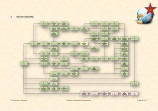 The Second Coming Federico Salvador Wadsworth Page 5 of 27
3. General Treatise Map
02
The Godhead
03
The Father
04
The Son
05
The Holy Spirit
01
Holy Bible
15
The Incarnation
13
The Angel
of Jehovah
06
The Law of God
07
The Sabbath
09
The Sin
08
The origin
of sin
10
The Death
34
The Redemption
36
Justification
by faith
37
Sanctification
35
The Conversion
12
The Prayer
38
The Baptism
39
The Church
44
Tithes &
Offerings
26
The Angels
17
The Resurrection
14
The Love
11
The creation
20
The flood
18
The Second
Coming
19
Signs of the
Second Coming
32
The Gift of
Prophecy
27
Spiritism
28
Demon
possession
21
The Heavenly
Sancturay
23
The ceremonial
law
45
The Marriage
47
The statue of
Nebuchadnezzar
48
The 4 Beasts
43
Ecclesiastical
Discipline
53
The little horn
57
The investigative
judgment
56
The 70 weeks
58
The books of
heaven
30
The spiritua
gifts
31
The gift of
tongues
49
The ram
and the goat
59
The sealing
62
The millennium
55
The Antichrist
33
Messianic
prophecies
60
The Final
Apostasy
63
The new land
46
Christian
Lifestyle
54
The 1260 years
42
Church
Organization
50
The 7 Churches
51
The 7 seals
52
The 7 trumpets
22
Our High
Priest
61
The Time
of Anguish
40
The Great
Commission
29
The Apocryphal
books
16
Vicarious
Death
75
Chronology
85
Genealogy
80
Harmony of the
Gospels
41
HistorY of the
SDA Church
70
Comparative
Religions
90
Biblical
Biographies
24
The Worship
25
The Lord s
Supper
95
History
 