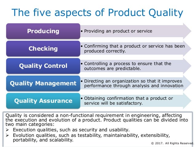 product quality control