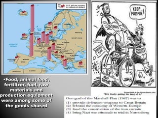 marshall 
•Food, animal feed, 
fertilizer, fuel, raw 
materials and 
production equipment 
were among some of 
the goods shared 
 