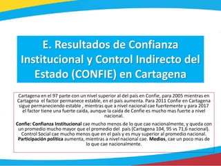 VE total : 75,7 %
Efecto de las dimensiones en CONFIE
/ 11 dimensiones BARCAS 2017
Control Social
Confianza Institucional
...