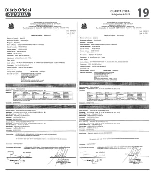 quarta-feira
19 de junho de 2013
19GUARUJÁ
Diário Oficial
 