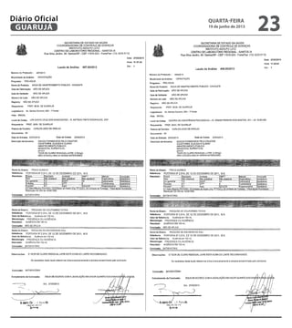 quarta-feira
19 de junho de 2013
23GUARUJÁ
Diário Oficial
 