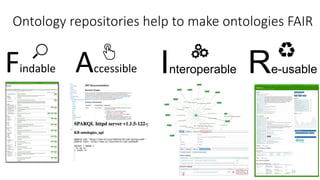 Ontology repositories help to make ontologies FAIR
InteroperableFindable Accessible Re-usable
25
 