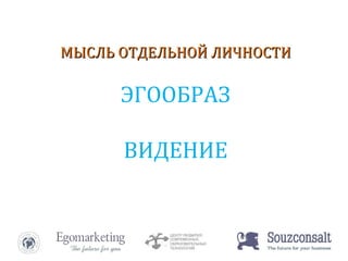 МЫСЛЬ ОТДЕЛЬНОЙ ЛИЧНОСТИ ЭГООБРАЗ ВИДЕНИЕ 