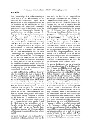 19. LTG-Sitzung am 8. Juli 2010