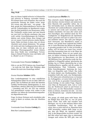 19. LTG-Sitzung am 8. Juli 2010