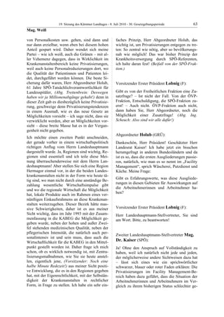 19. LTG-Sitzung am 8. Juli 2010