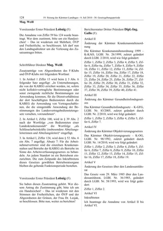 19. LTG-Sitzung am 8. Juli 2010