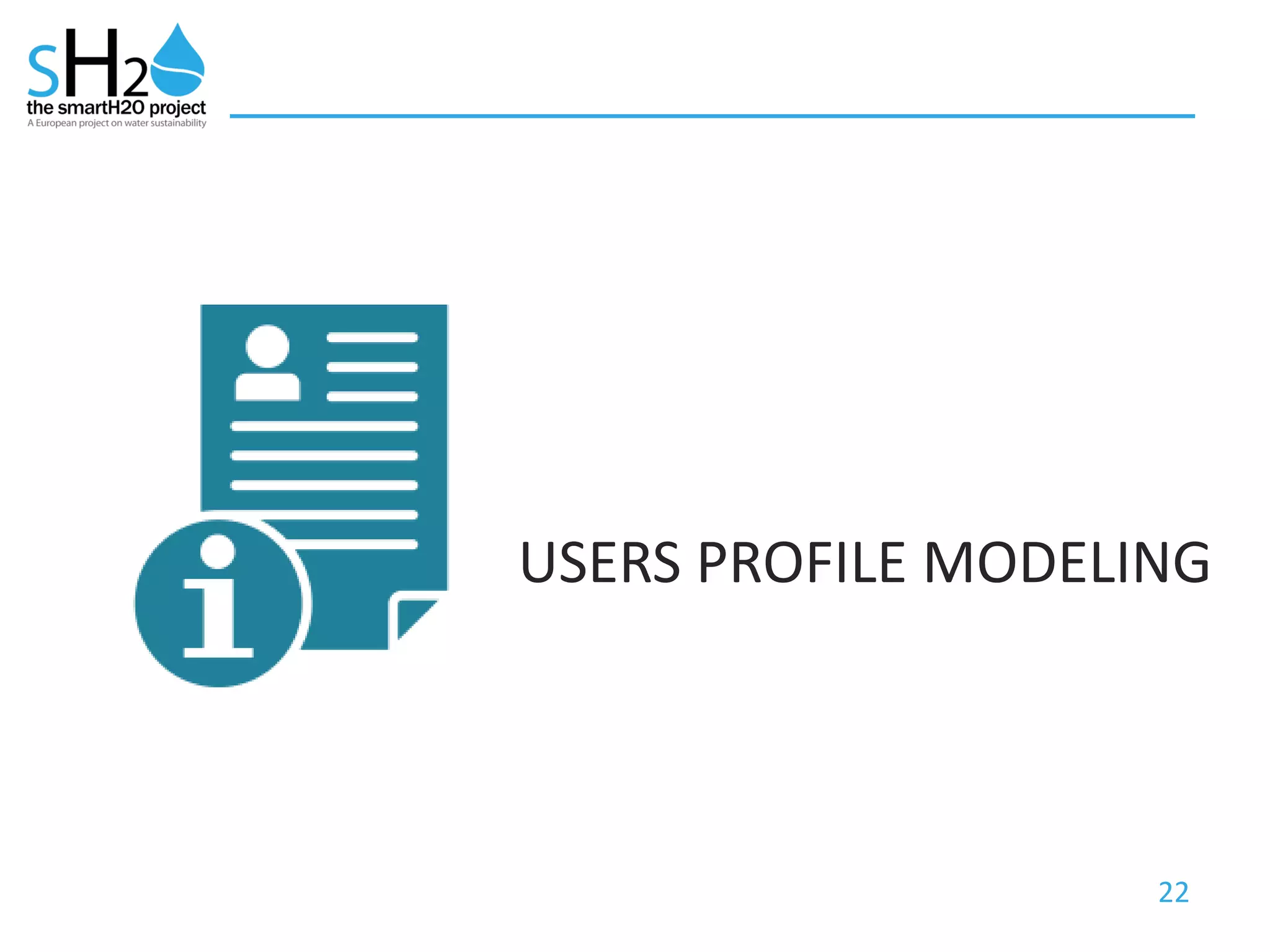 22
USERS PROFILE MODELING
 