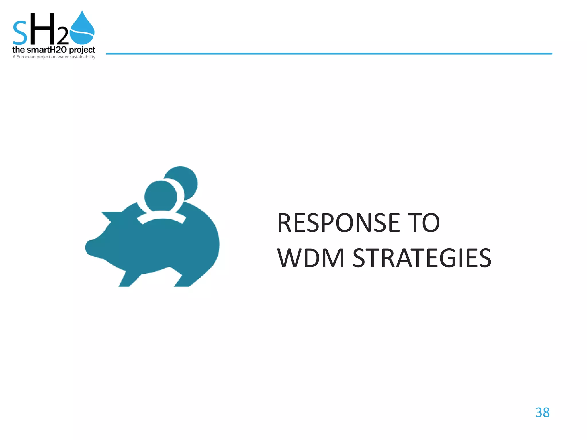 38
RESPONSE TO
WDM STRATEGIES
 