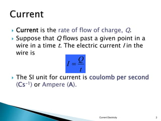 Current Electricity | PPTX