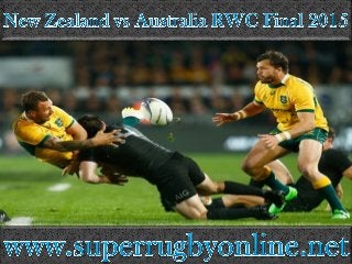 RWC Final New Zealand vs Australia Twickenham