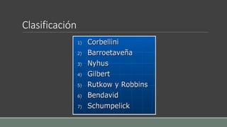 Clasificación
 