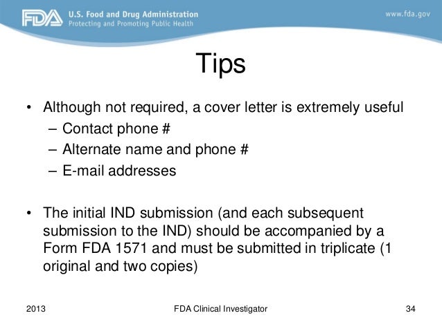 fda 2013 clinical investigator training course how do i put together form 1571