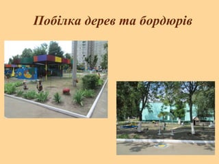 Побілка дерев та бордюрів
 