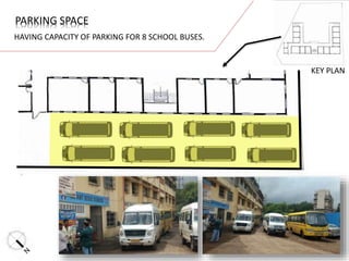 KEY PLAN
PARKING SPACE
HAVING CAPACITY OF PARKING FOR 8 SCHOOL BUSES.
 