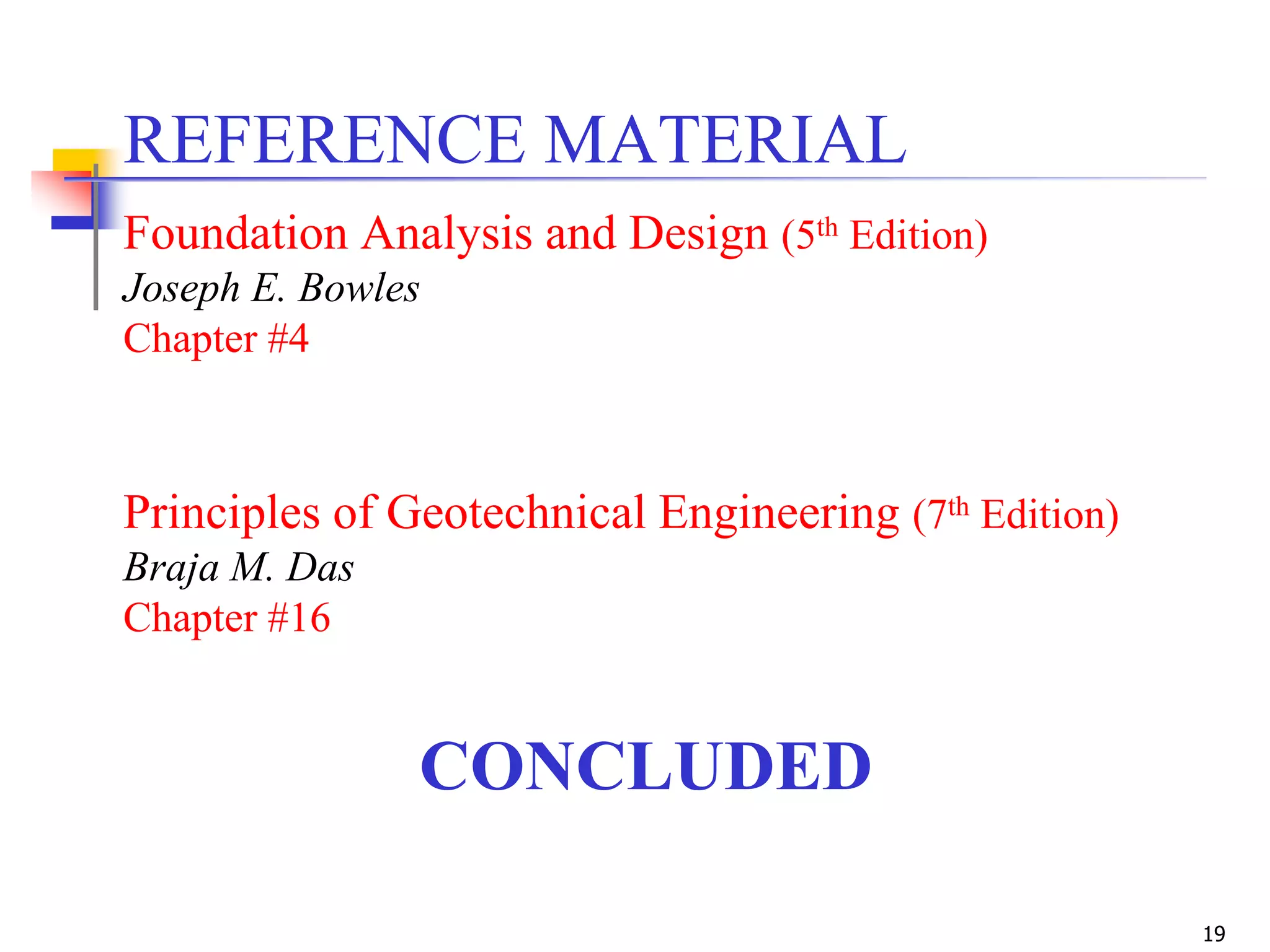 Geotechnical EngineeringII [Lec 19 General Bearing Capacity Equation