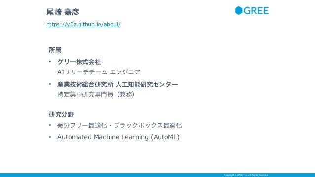 ブラックボックス最適化とその応用 Slide 2