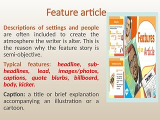 Comprehensive Guide to Newspaper Style and Its Genres in Journalism | PPTX