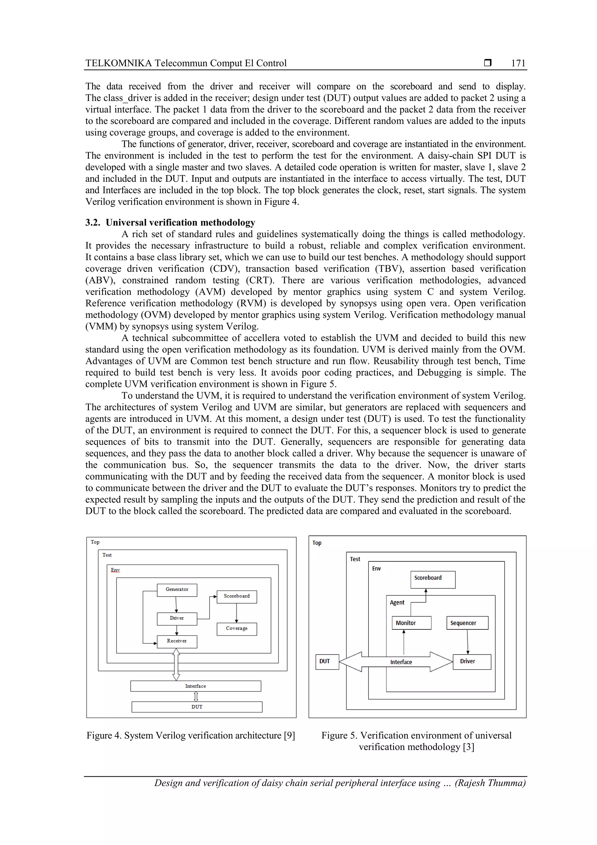 Design and verification of daisy chain serial peripheral interface ...