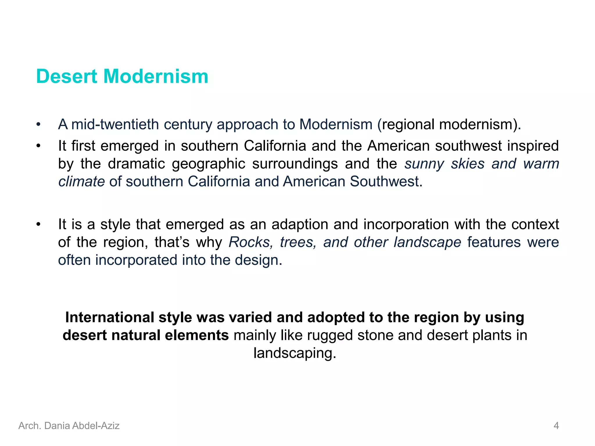 history of contemporary architecture - 19. Desert Modernism, Minimalism.ppt