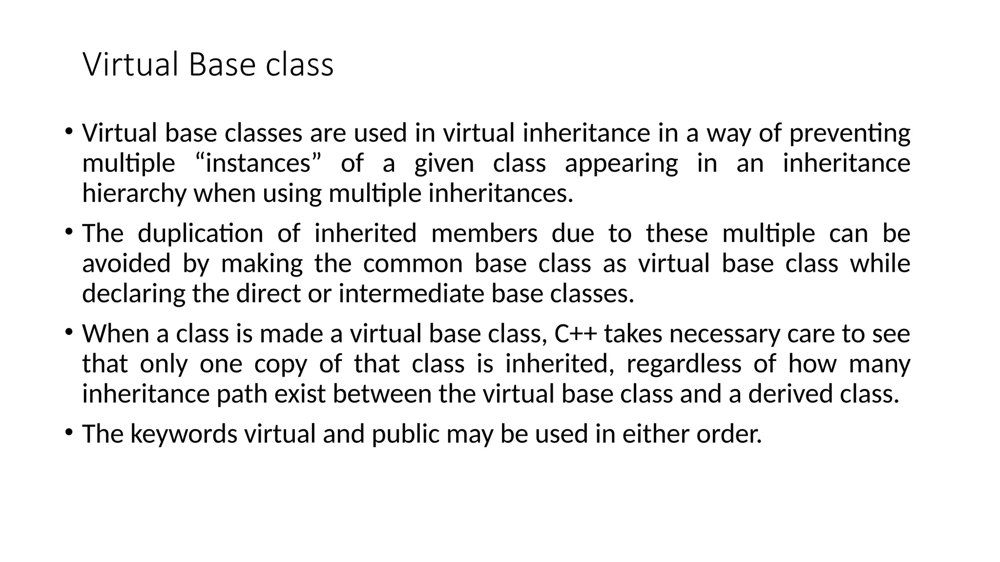 19.Virtual Base class.pptx kiujytfghjgfcghjkh | PPTX