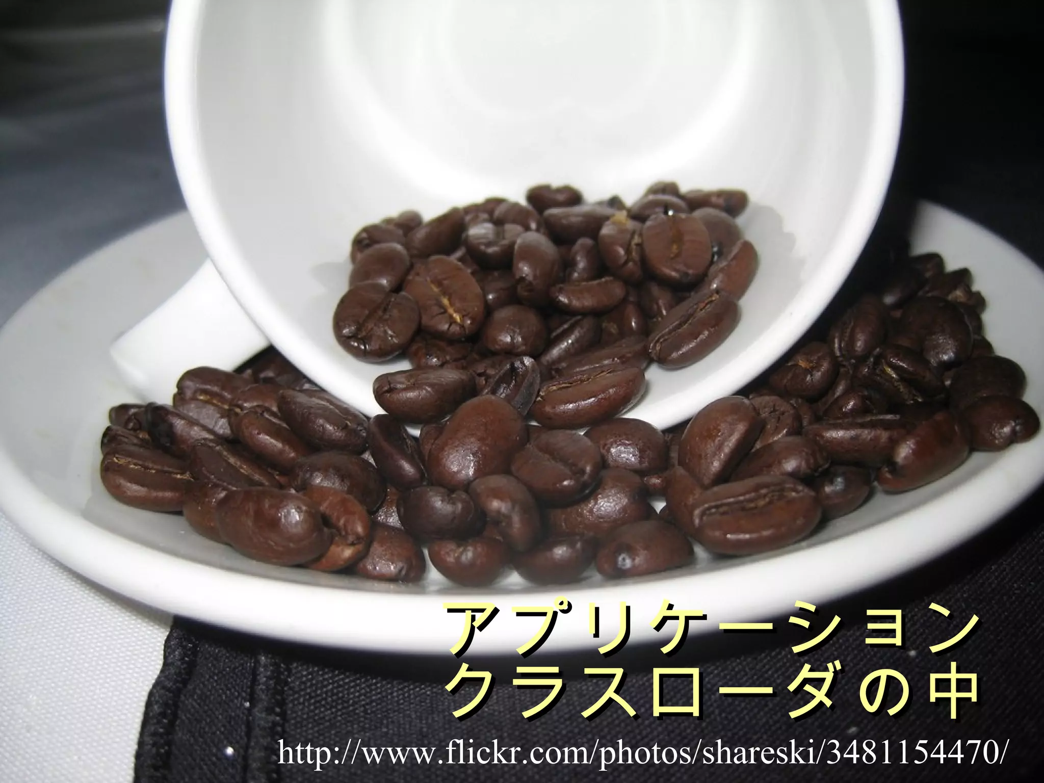 アプリケーション クラスローダの中 http://www.flickr.com/photos/shareski/3481154470/ 