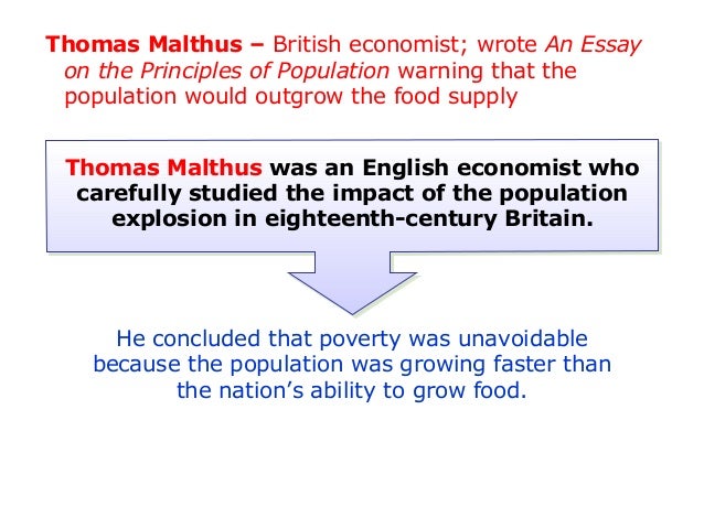 thomas malthus an essay on the principle of population analysis thomas malthus an essay on the principle of population analysis