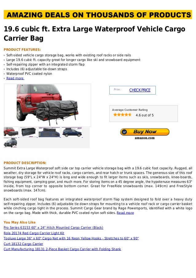 extra large cargo bag