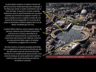 SIMBOLISMO FUNCIONALIDAD CONTRARREFORMA URBANISMO BARROCO
 