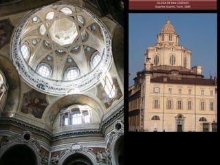 PALACIO CARIGNANO. Guarino Guarini, 1683.Bernini y Guarino Guarini trasladan
las ondulaciones cóncavo-convexas
a las fachadas de los palacios
barrocos.
 