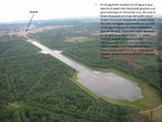 BOSQUETE DE LOS BAÑOS DE APOLO. Versalles.
Este bosquete, conocido como el Pantano, se acondicionó durante el reinado de Luis XIV, entre 1670 y 1673. En 1704, Jules
Hardouin-Mansart diseñó para este lugar un nuevo bosquete destinado a acoger a los grupos de Caballos del Sol y al de
Apolo servido por las Ninfas.
 