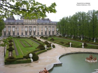 JARDINES DE VERSALLES. André Le Nôtre. S. XVII-XVIII.
PALACIOPARTERRESBOSQUETESCANAL DE AGUABOSQUES
 