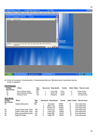 19. Comprobantes Bancos