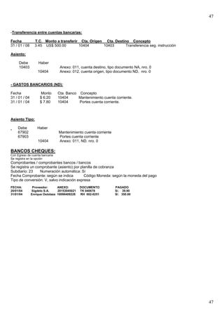 19. Comprobantes Bancos