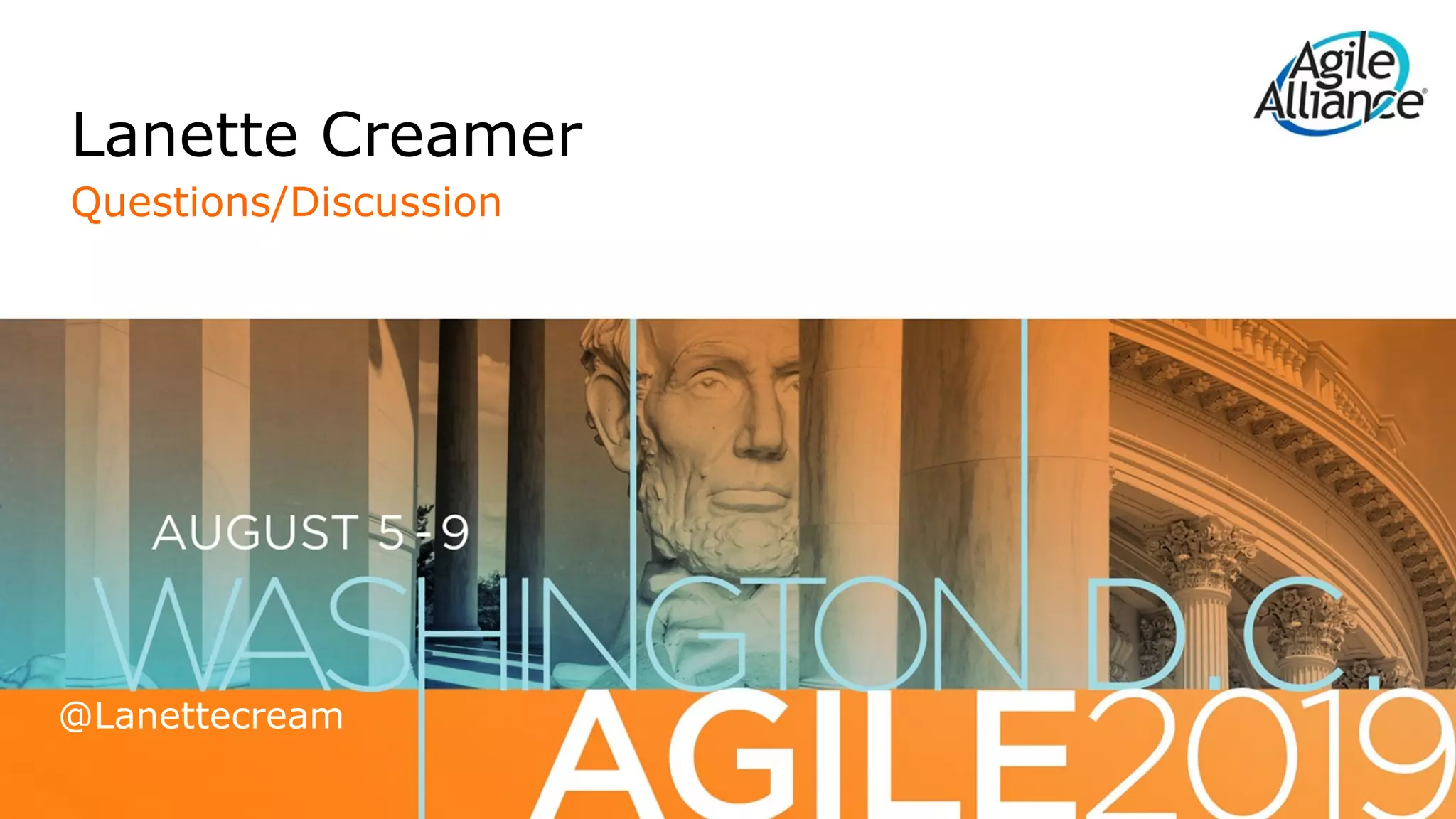 @lanettecream
Lanette Creamer
 
Questions/Discussion
@Lanettecream
 