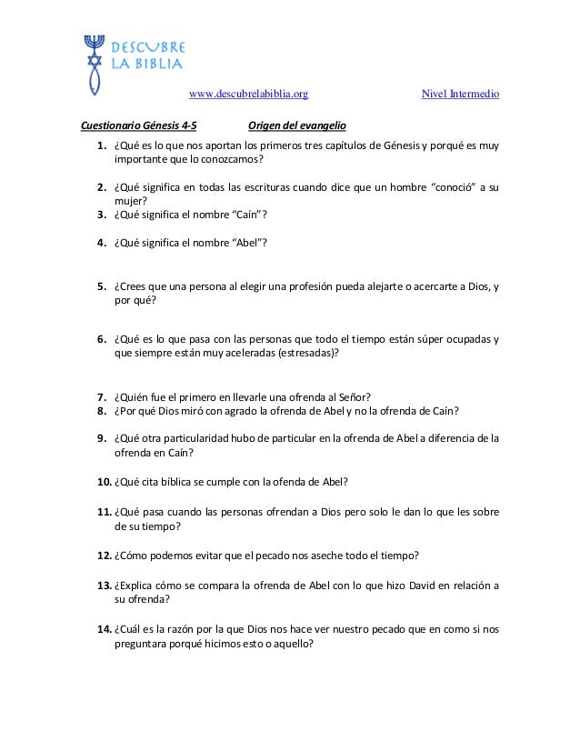 preguntas sobre el genesis de la biblia 19 cuestionario g 233 nesis 4 5 origen del evangelio preguntas sobre el genesis de la biblia 19 cuestionario g 233 nesis 4 5 origen del evangelio