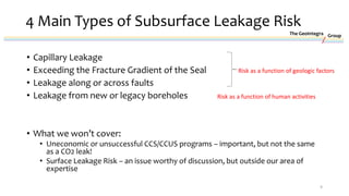 Will it leak?: Discussions of leakage risk from subsurface storage of ...