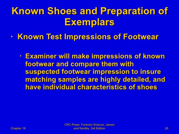 19 Forensic Science Powerpoint Chapter 19 Forensic Footwear Evi
