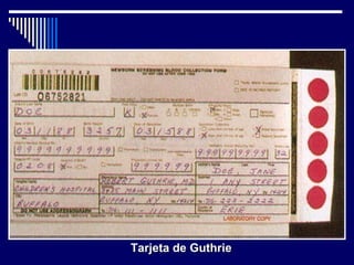 Tarjeta de Guthrie 