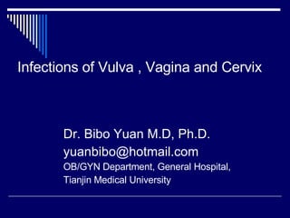 Infections of Vulva , Vagina and Cervix ,[object Object],[object Object],[object Object],[object Object]