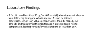 Iron Overload and Deficiency anemia hematology | PDF