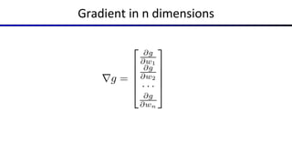 Gradient in n dimensions
 