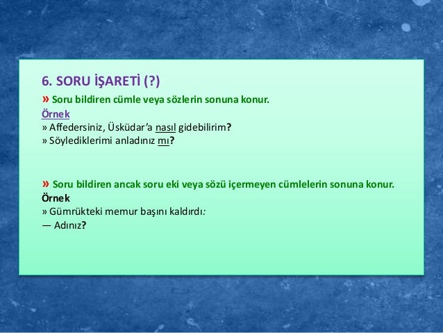 Noktalama İşaretleri