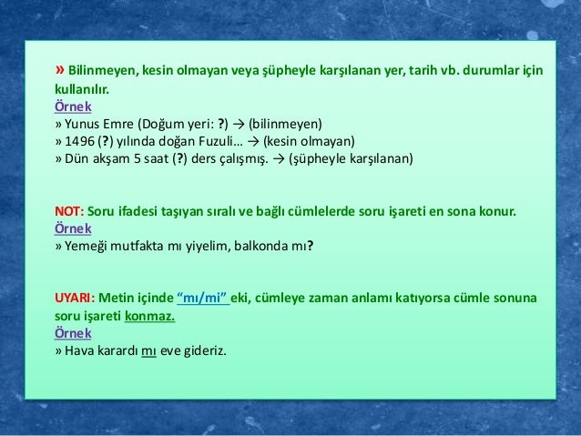 Noktalama İşaretleri