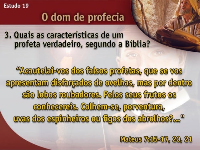 19 o dom de profecia
