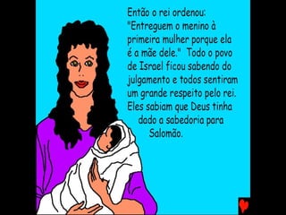 O SÁBIO REI SALOMÃO