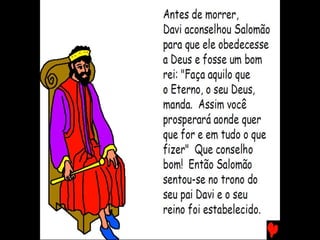 O SÁBIO REI SALOMÃO